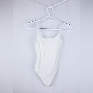 Abercrombie and Fitch white bodysuit. Worn once. Size XXS